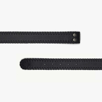 Chrome Hearts Black Weave Belt - SHENGLI ROAD MARKET