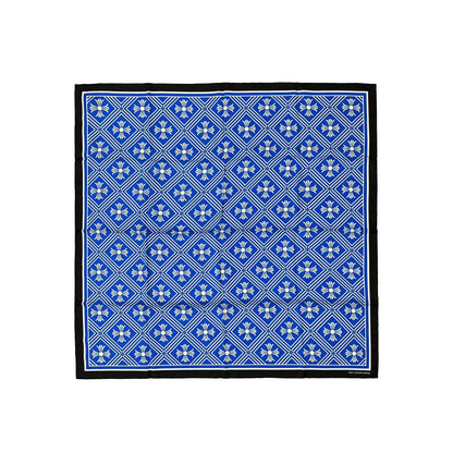 Chrome Hearts Blue Cross Silk Scarf - SHENGLI ROAD MARKET