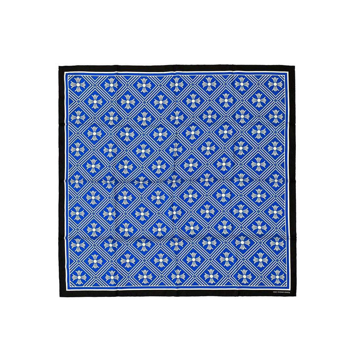 Chrome Hearts Blue Cross Silk Scarf - SHENGLI ROAD MARKET