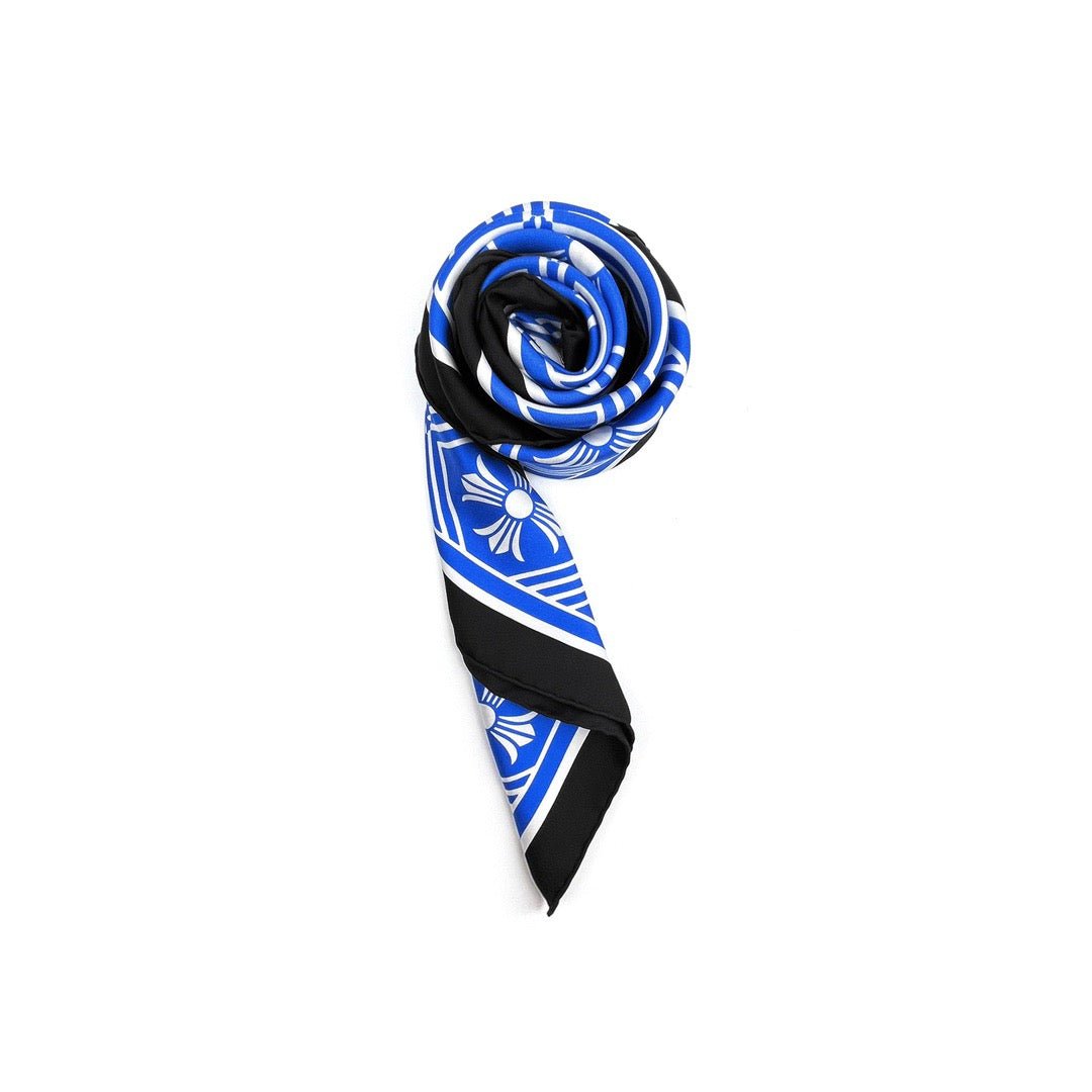 Chrome Hearts Blue Cross Scarf - SHENGLI ROAD MARKET