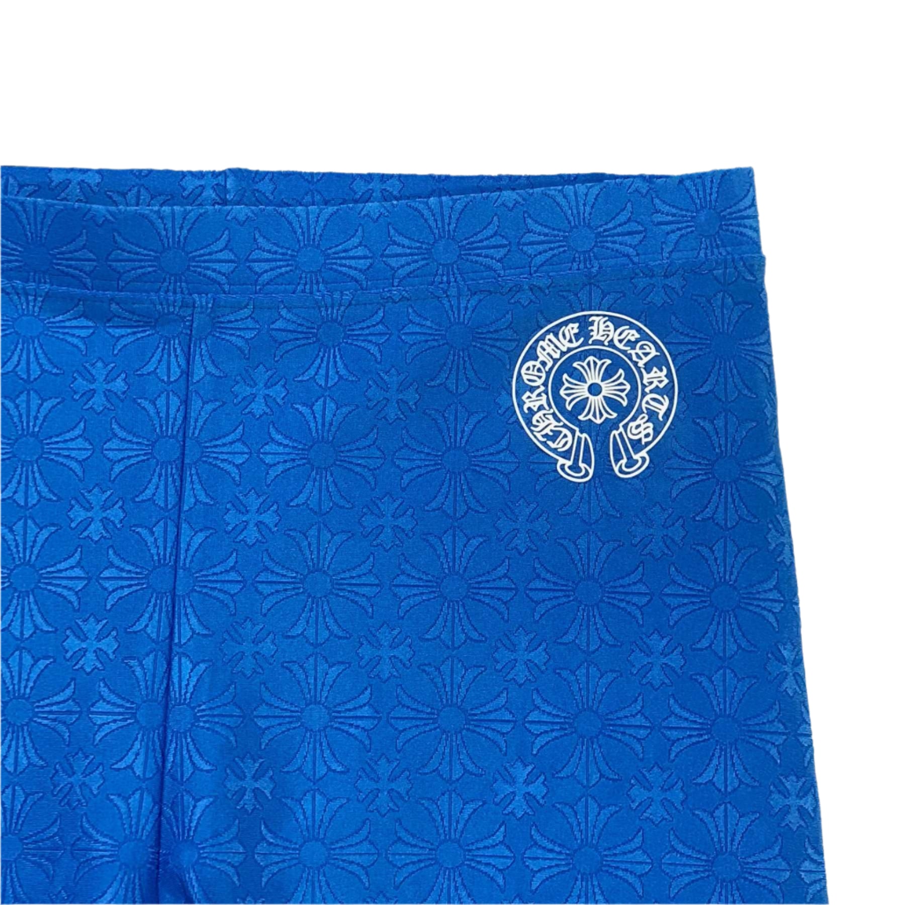 Chrome Hearts Blue Horseshoe Biking Shorts-SHENGLI ROAD MARKET