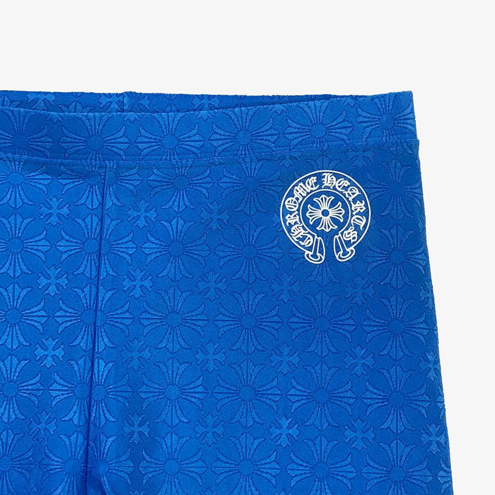 Chrome Hearts Blue Horseshoe Logo Biking Shorts - SHENGLI ROAD MARKET