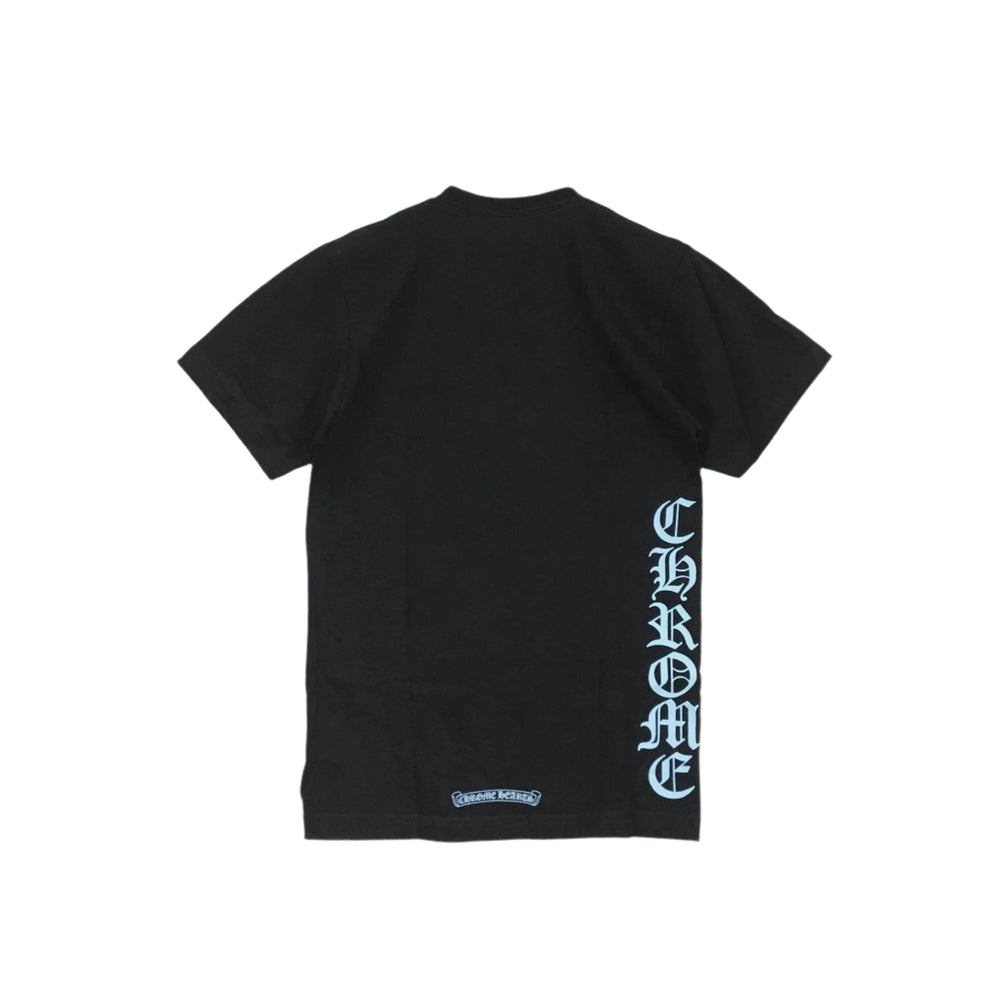 Chrome Hearts Blue Script Logo Short Sleeve T-shirt - SHENGLI ROAD MARKET