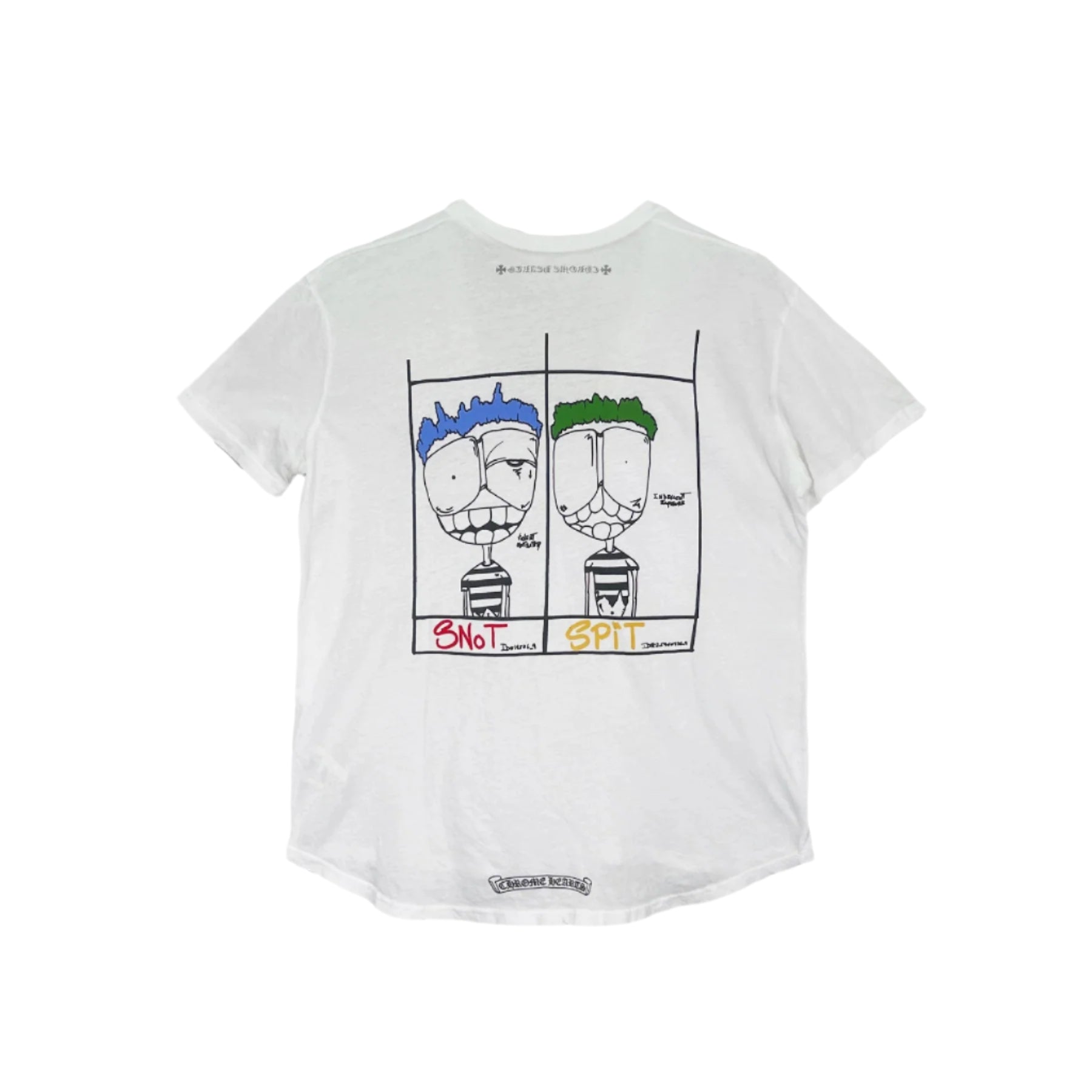 Chrome Hearts Blue Script Logo T-shirt - SHENGLI ROAD MARKET