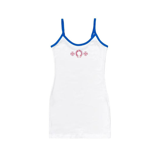 Chrome Hearts Blue&White Horseshoe Logo Tank top Dress - SHENGLI ROAD MARKET