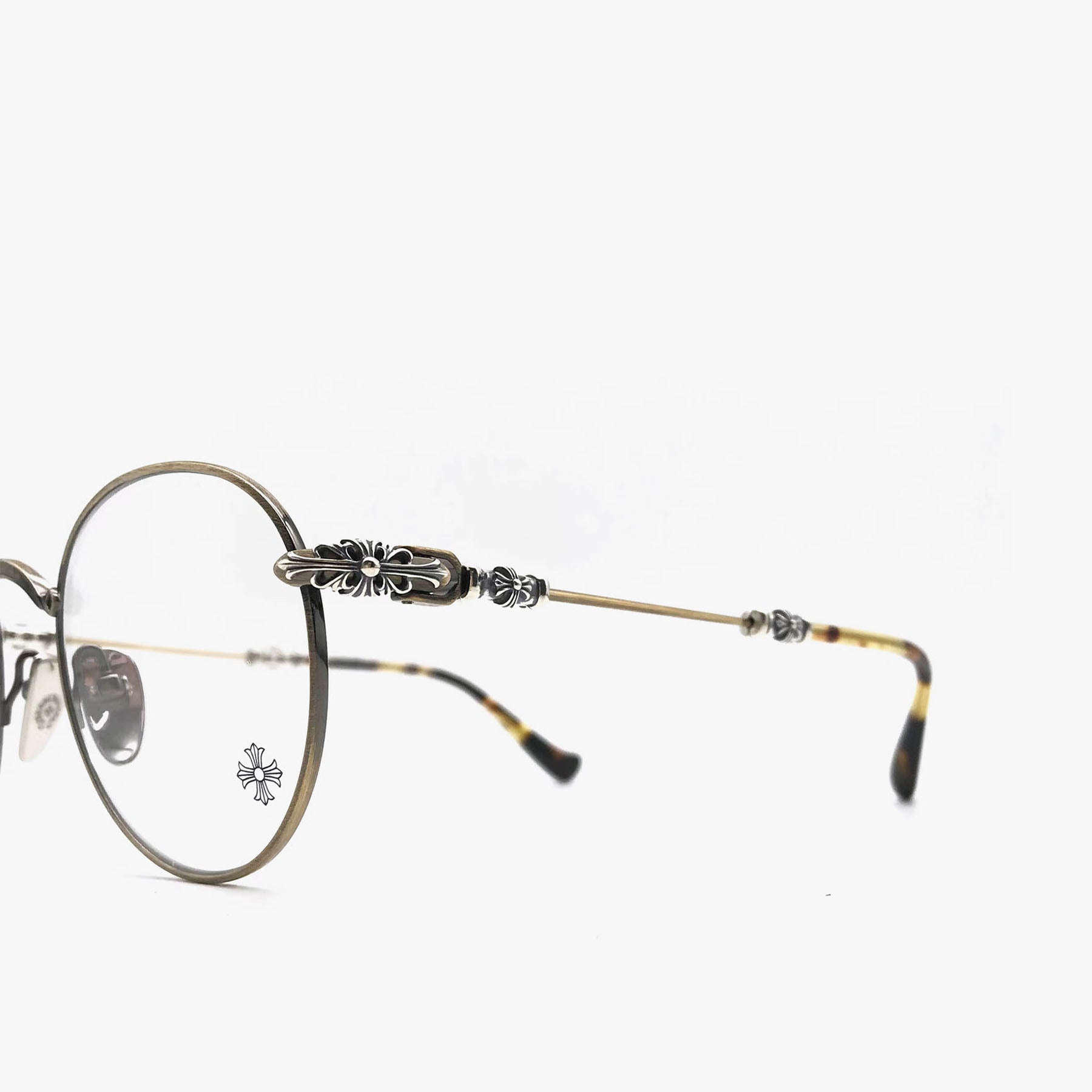 Chrome Hearts Bubba-A AG-P Gold & Pinto Glasses Frame - SHENGLI ROAD MARKET