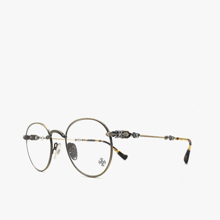 Chrome Hearts Bubba-A AG-P Gold & Pinto Glasses Frame - SHENGLI ROAD MARKET