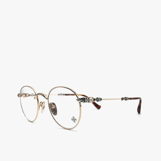 Chrome Hearts Bubba-A GP-P Gold & Pinto Glasses Frame - SHENGLI ROAD MARKET