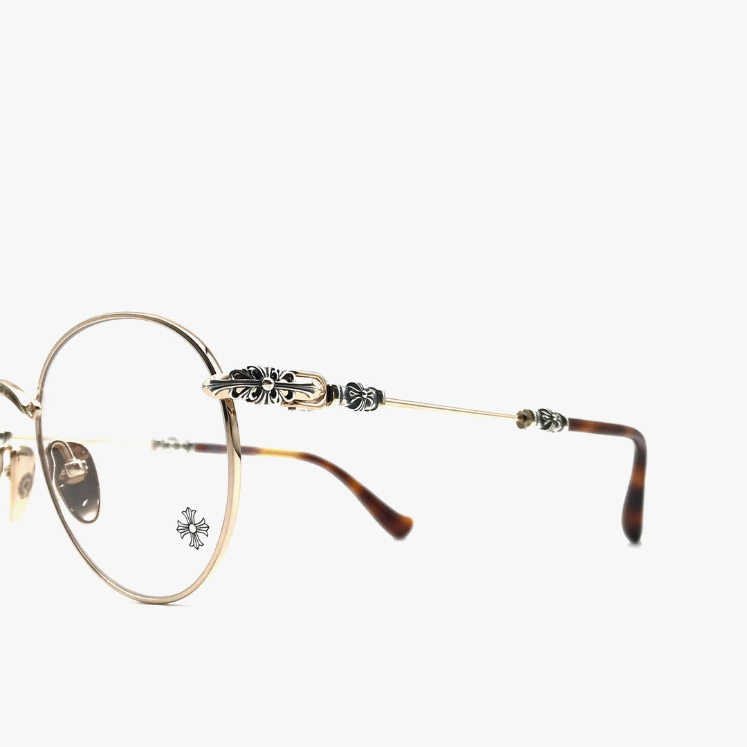 Chrome Hearts Bubba-A GP-P Gold & Pinto Glasses Frame - SHENGLI ROAD MARKET