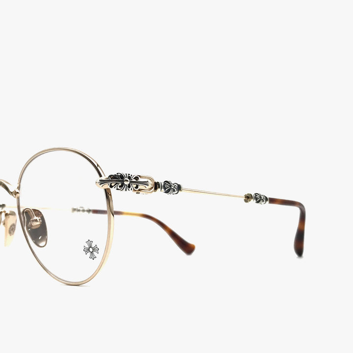 Chrome Hearts Bubba-A GP-P Gold & Pinto Glasses Frame - SHENGLI ROAD MARKET