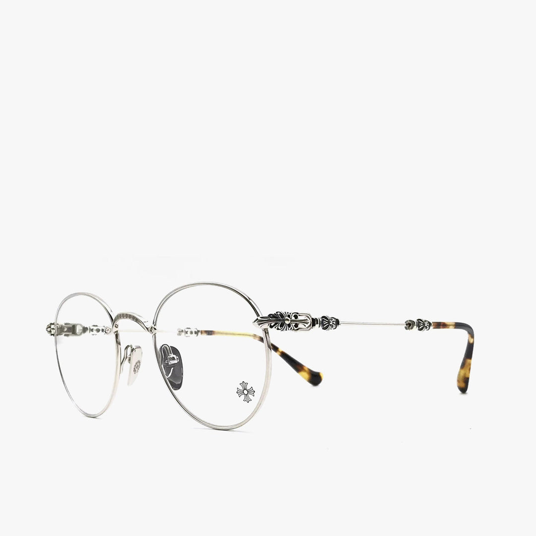 Chrome Hearts Bubba-A SS-P Silver & Pinto Glasses Frame - SHENGLI ROAD MARKET