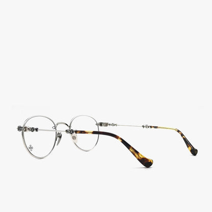 Chrome Hearts Bubba-A SS-P Silver & Pinto Glasses Frame - SHENGLI ROAD MARKET