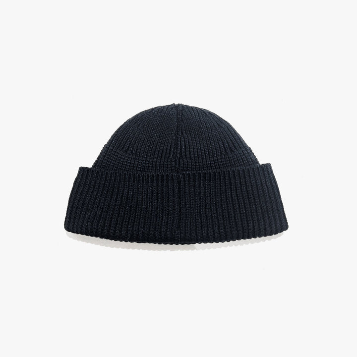 Chrome Hearts Cashmere Black Triple Leather Cross With Silver Logo Cross Beanie - SHENGLI ROAD MARKET