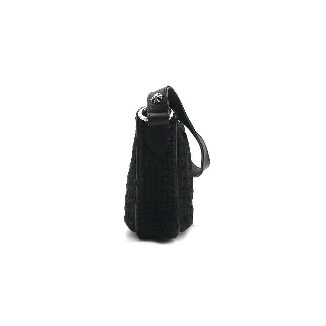 Chrome Hearts Cashmere Black Woven Chicken Nugget Bag - SHENGLI ROAD MARKET