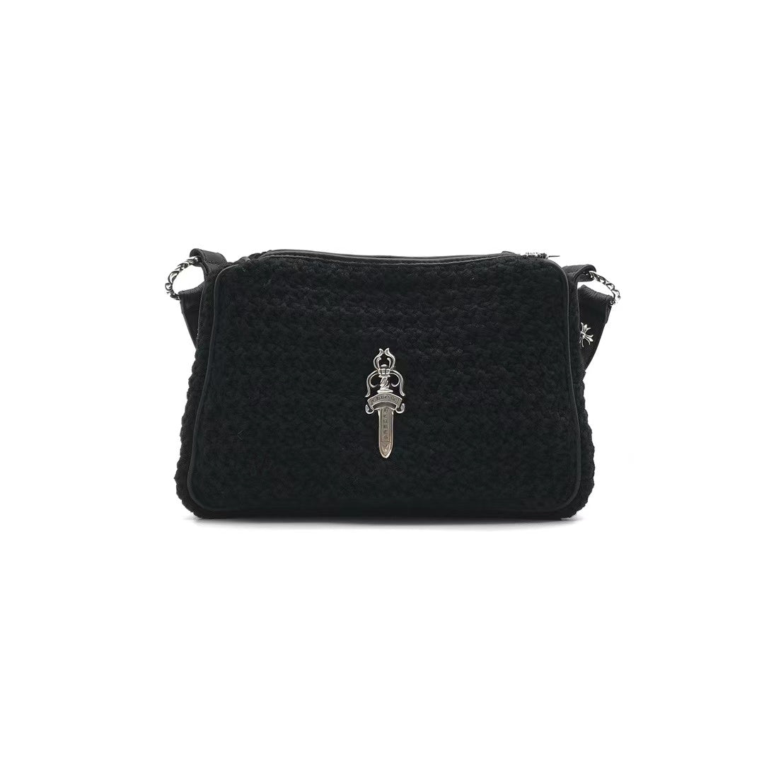 Chrome Hearts Cashmere Black Woven Chicken Nugget Bag - SHENGLI ROAD MARKET