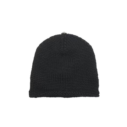 Chrome Hearts Cashmere Leather With Silver Cross Beanie - SHENGLI ROAD MARKET