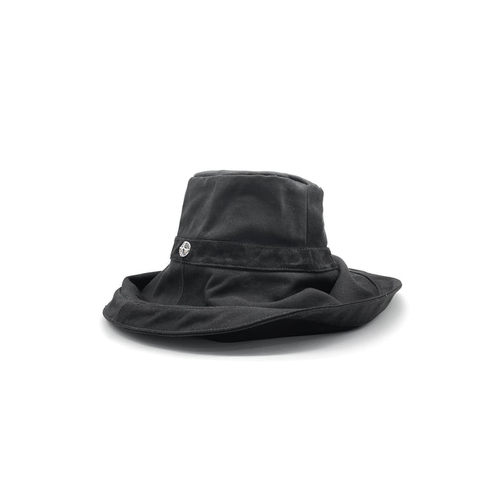 Chrome Hearts Chamois Silver Cross Bucket Hat - SHENGLI ROAD MARKET