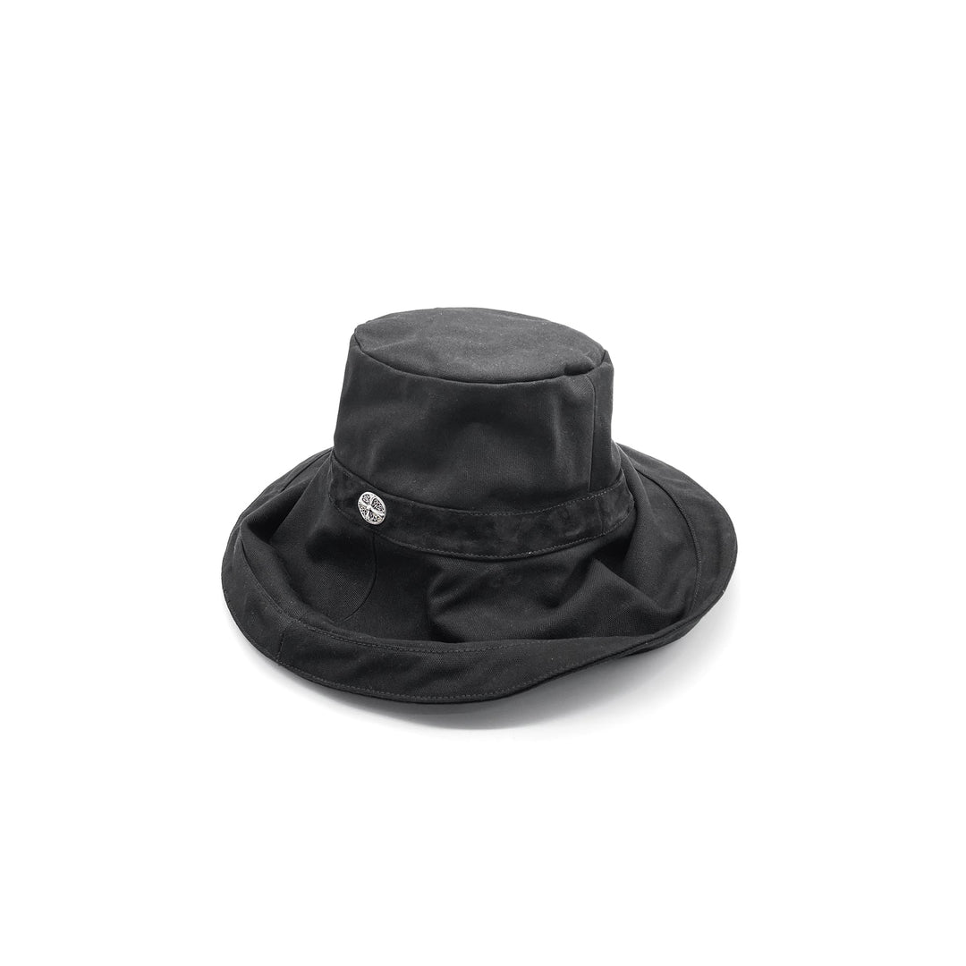 Chrome Hearts Chamois Silver Cross Bucket Hat - SHENGLI ROAD MARKET