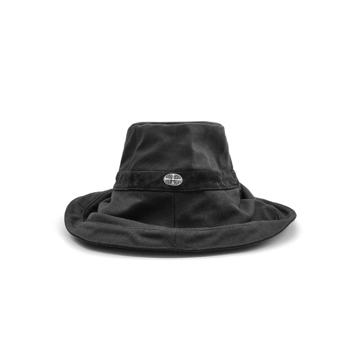 Chrome Hearts Chamois Silver Cross Bucket Hat - SHENGLI ROAD MARKET