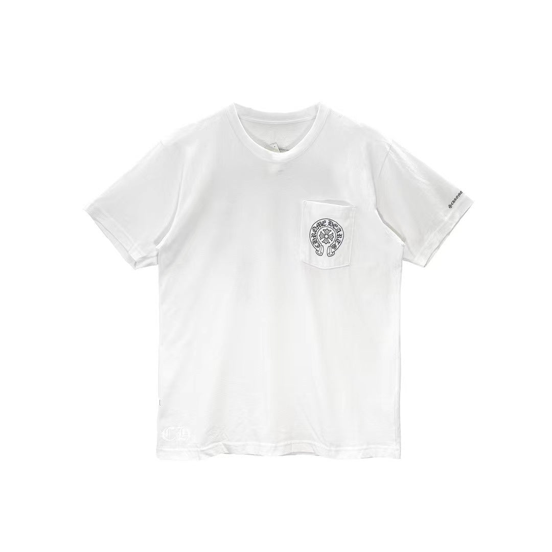 Chrome Hearts Classic Horseshoe Logo Short Sleeve T-shirt - SHENGLI ROAD MARKET