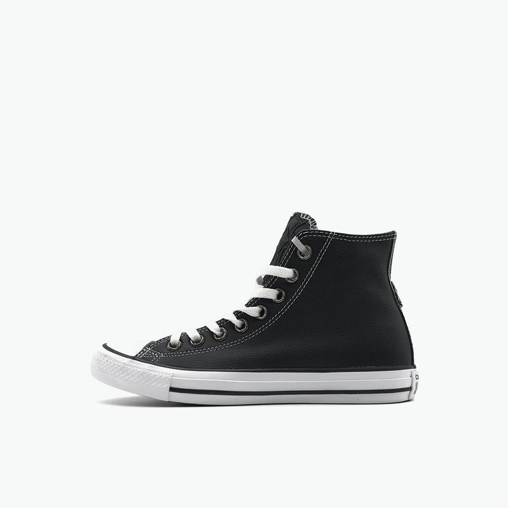 Chrome Hearts Converse Black Leather Cross Silver Dagger Sneakers - SHENGLI ROAD MARKET