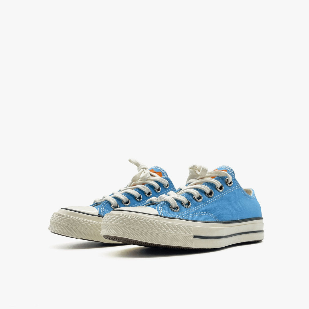 Chrome Hearts Converse Blue Canvas Leather Patch Silver Dagger Sneakers - SHENGLI ROAD MARKET