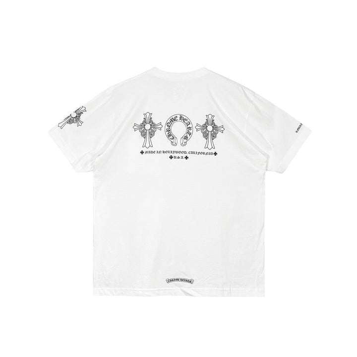 Chrome Hearts Cross Horseshoe Logo Short Sleeve Tee - SHENGLI ROAD MARKET