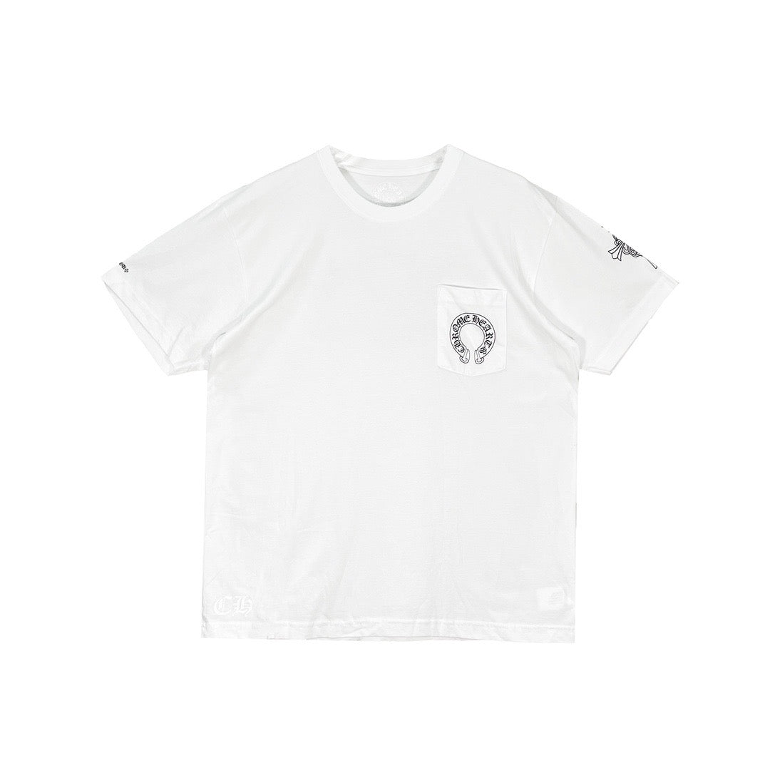 Chrome Hearts Cross Horseshoe Logo Short Sleeve Tee - SHENGLI ROAD MARKET