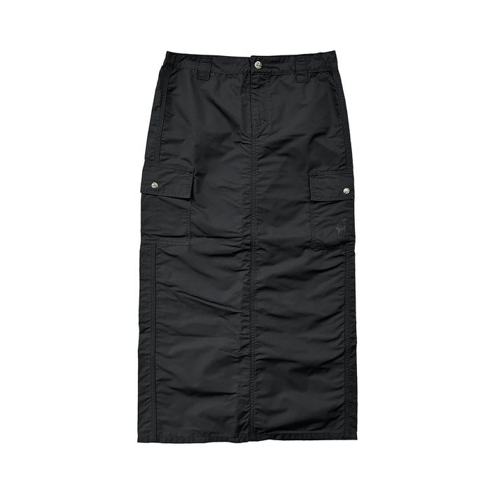 Chrome Hearts Cross Leather Patch Nylon Cargo Long Skirt - SHENGLI ROAD MARKET