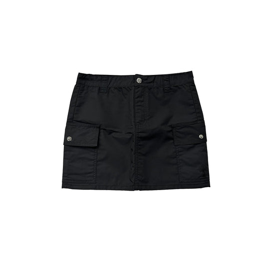Chrome Hearts Cross Leather Patch Nylon Cargo Short Skirt - SHENGLI ROAD MARKET