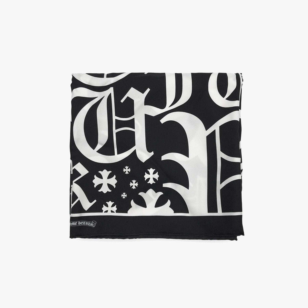 Chrome Hearts Cross Logo Silk Scarf - SHENGLI ROAD MARKET