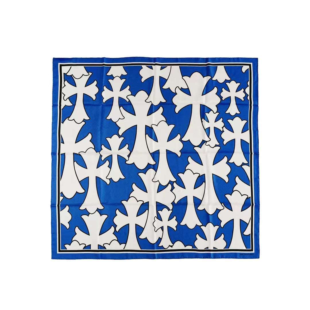 Chrome Hearts Cross Logo Silk Scarf - SHENGLI ROAD MARKET