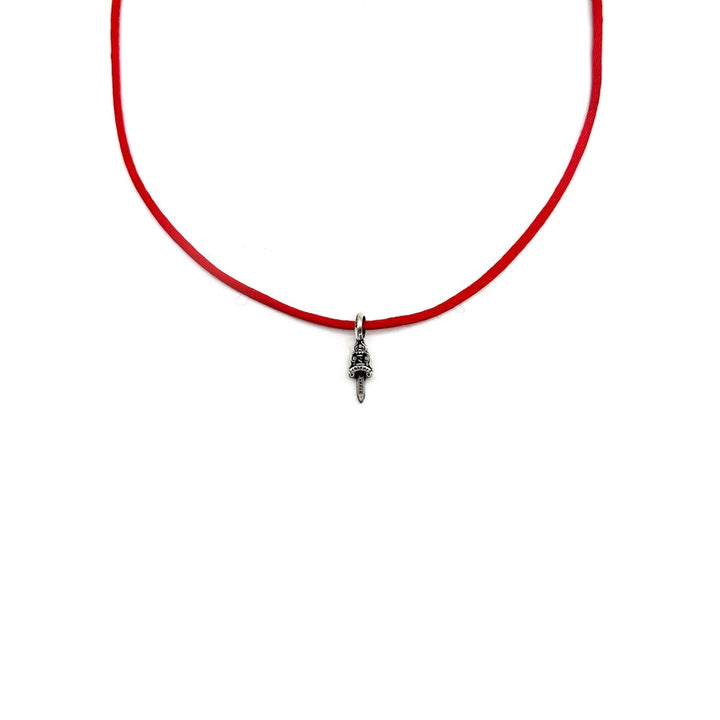 Chrome Hearts Dagger Pendant Red Rope Necklace - SHENGLI ROAD MARKET