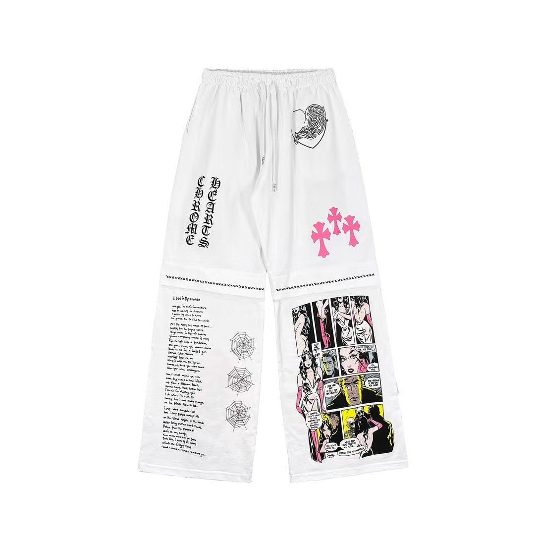 Chrome Hearts Deadly Doll Comic Loose Pants - SHENGLI ROAD MARKET