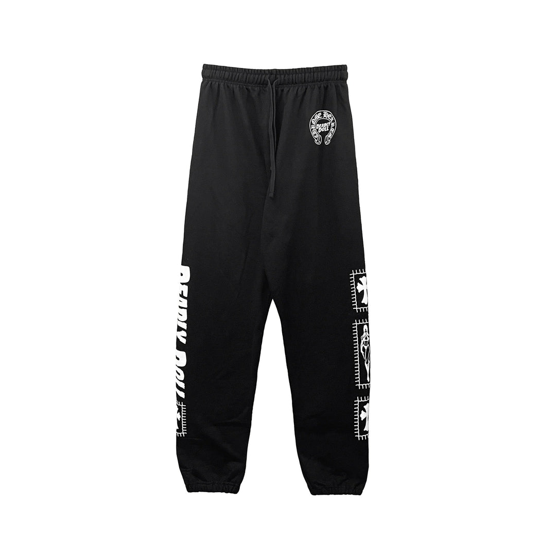 Chrome Hearts Deadly Doll Horseshoe Logo Sweatpants - SHENGLI ROAD MARKET