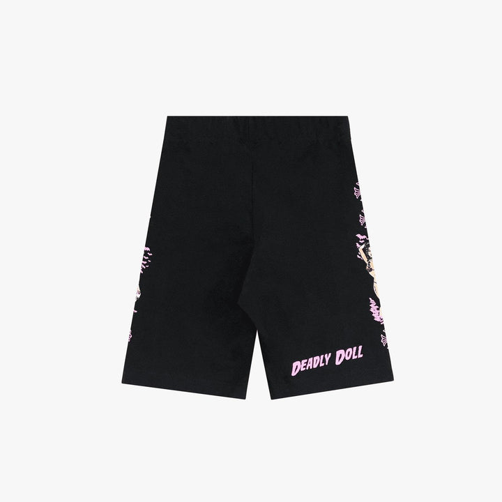 Chrome Hearts Deadly Doll Pink Horseshoe Logo Biker Shorts - SHENGLI ROAD MARKET