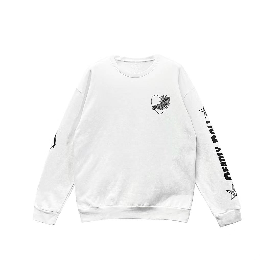 Chrome Hearts Deadly Doll Vine Heart Logo Sweatshirt - SHENGLI ROAD MARKET