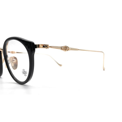 Chrome Hearts DIG BIG BK/GP Black&Gold Glasses Frame - SHENGLI ROAD MARKET
