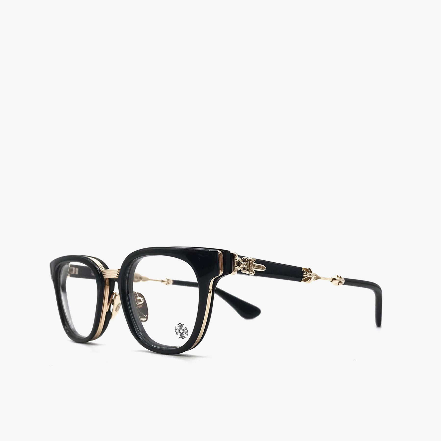 Chrome Hearts Duck Butter BK-GP Black & Gold Glasses Frame - SHENGLI ROAD MARKET