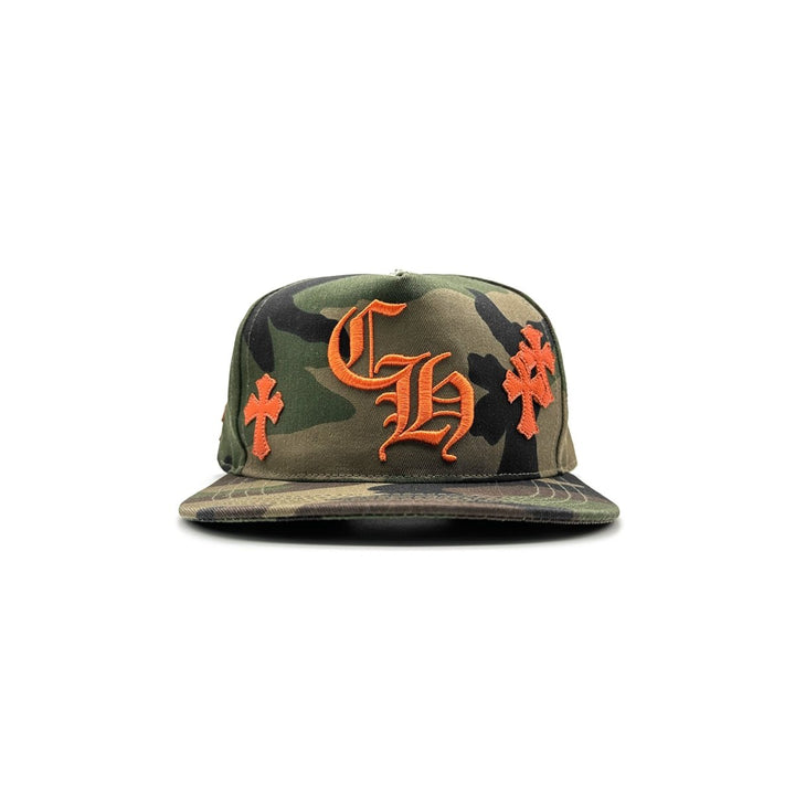 Chrome Hearts Embroidered CH Cross Logo Camouflage Baseball Cap - SHENGLI ROAD MARKET