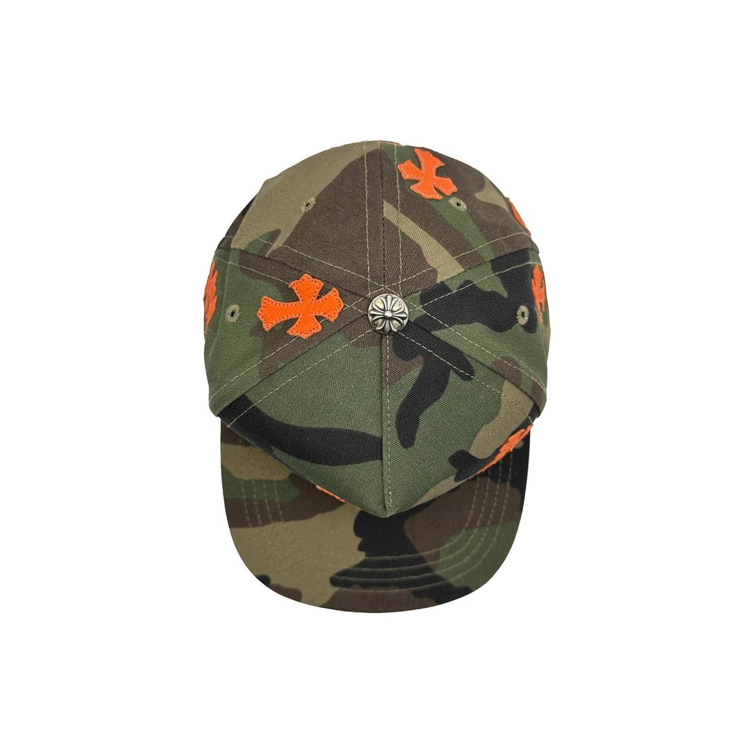 Chrome Hearts Embroidered CH Cross Logo Camouflage Baseball Cap - SHENGLI ROAD MARKET