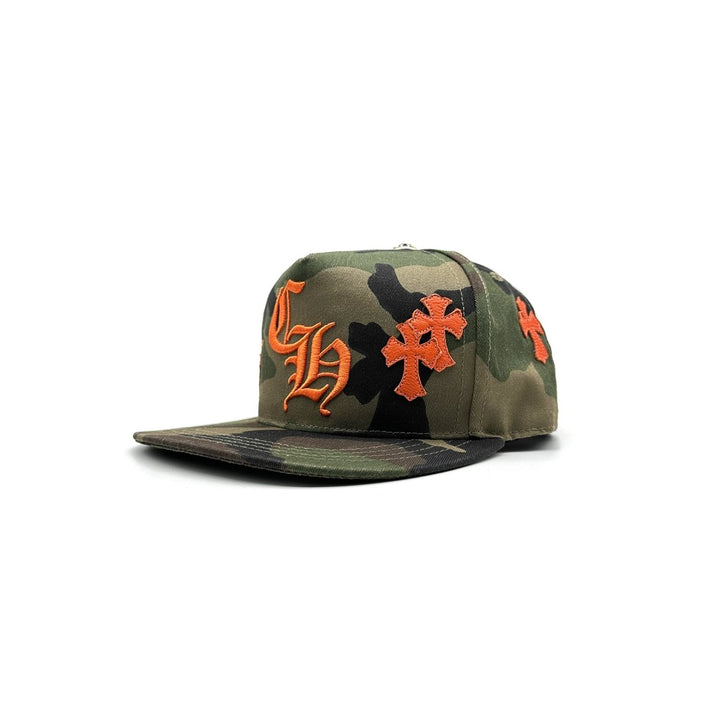 Chrome Hearts Embroidered CH Cross Logo Camouflage Baseball Cap - SHENGLI ROAD MARKET