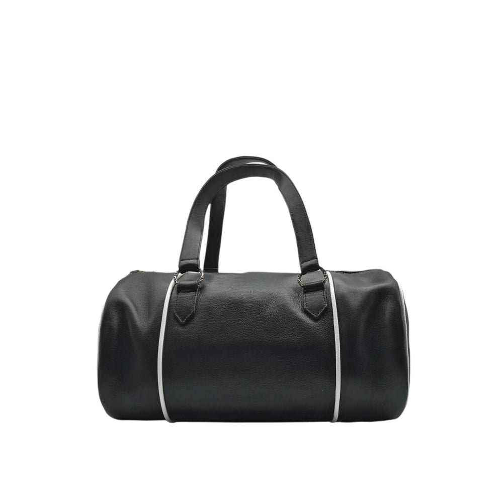 Chrome Hearts Exclusive White & Red Cross Logo Leather Duffle Bag - SHENGLI ROAD MARKET