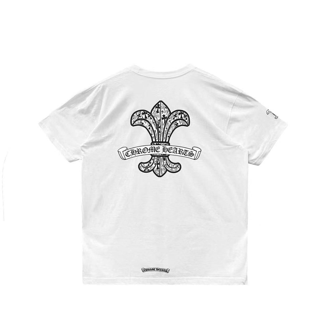 Chrome Hearts Fleur Logo Short Sleeve Tee - SHENGLI ROAD MARKET