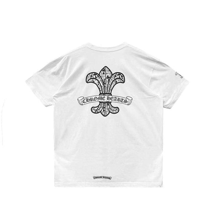 Chrome Hearts Fleur Logo Short Sleeve Tee - SHENGLI ROAD MARKET