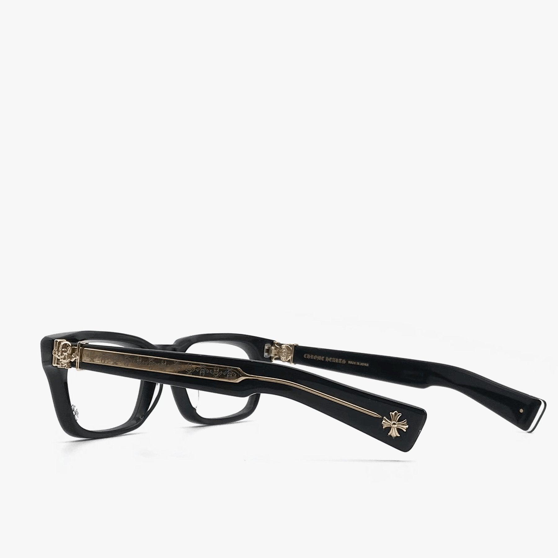 Chrome Hearts FOTI H.T.2 BK-18KGP Black & Gold Glasses Frame