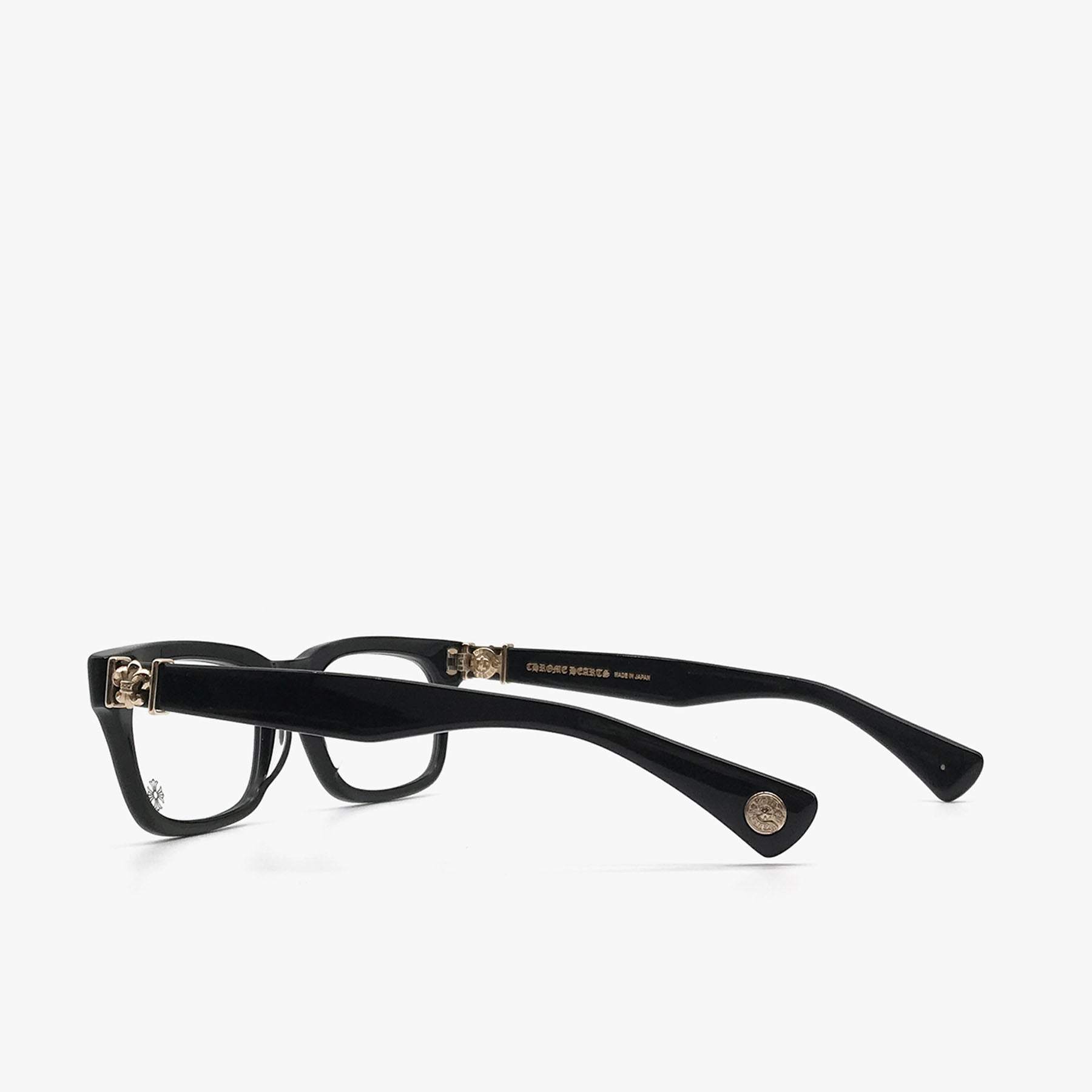 Chrome Hearts Gittinany-A BK-GP Black & Gold Glasses Frame