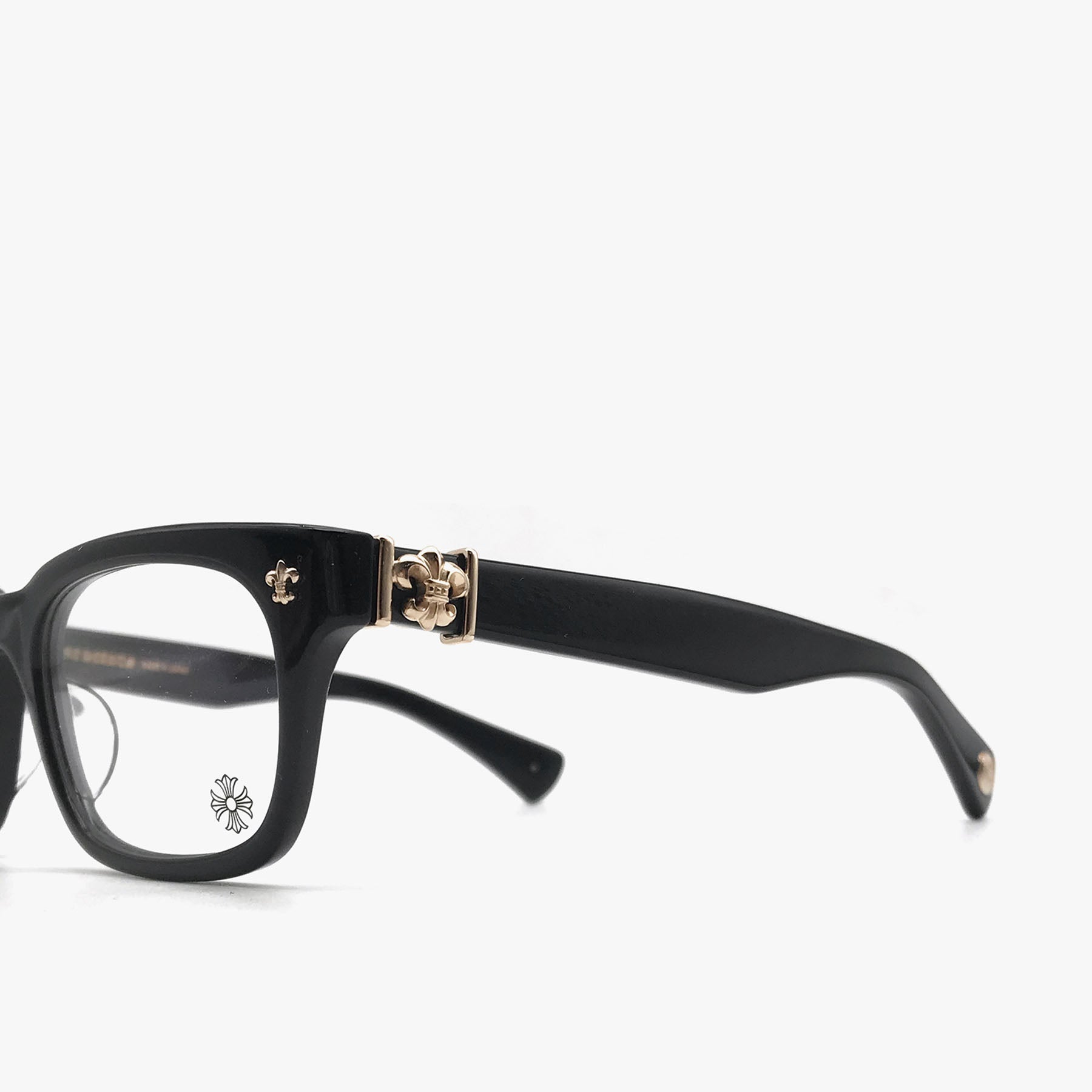 Chrome Hearts Gittinany-A BK-GP Black & Gold Glasses Frame