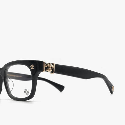 Chrome Hearts Gittinany-A BK-GP Black & Gold Glasses Frame - SHENGLI ROAD MARKET