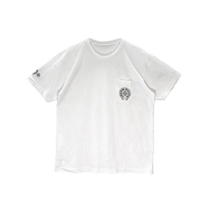 Chrome Hearts Gradient Circle Script Logo Short Sleeve Tee - SHENGLI ROAD MARKET